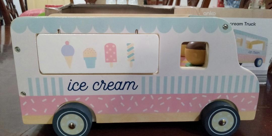 wooden ice cream van
