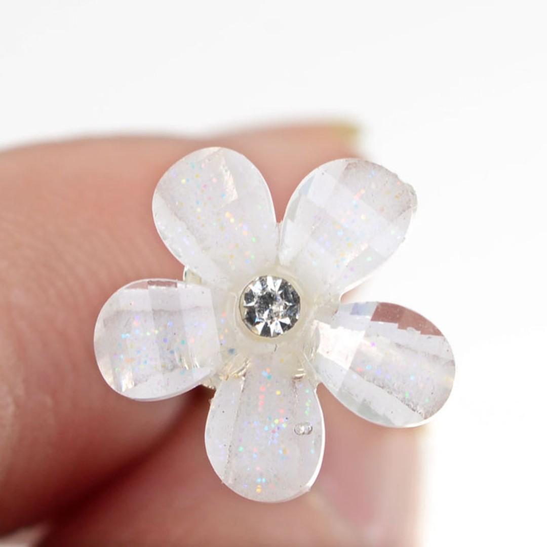 10pcs Wedding Bridal Bridesmaid Flower Hair Pins Hair Clips U Pins