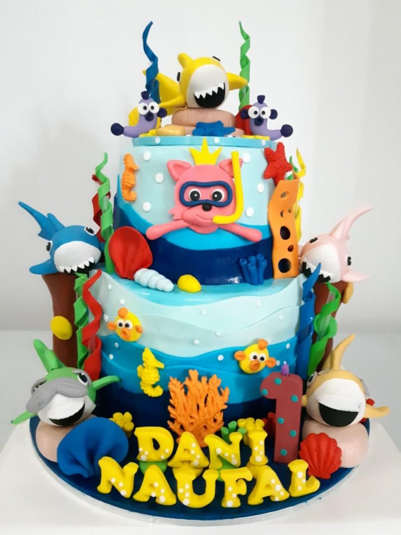2 Tier Baby Shark Cake Food Drinks Chilled Frozen Food On Carousell 2 Tier Baby Shark Cake Food Drinks Chilled Frozen Food On Carousell