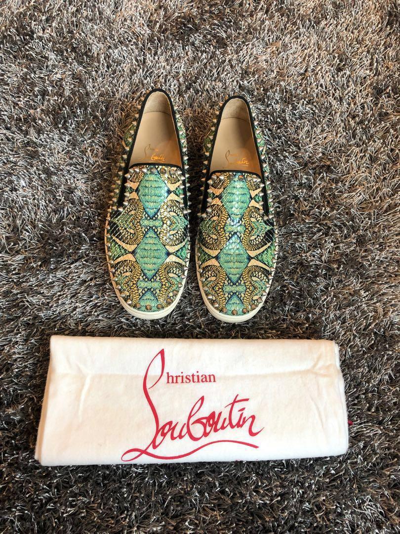 💯 authentic Christian Louboutin boat 