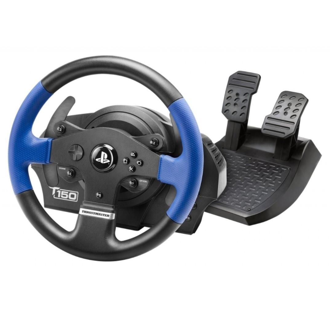 全新 Ps4 Thrustmaster Vg T150 Force Feedback Racing Wheel 行貨 方向盤揸車拓海頭文字d 車手車神呔盤 遊戲機 遊戲機裝飾配件 手掣 Carousell