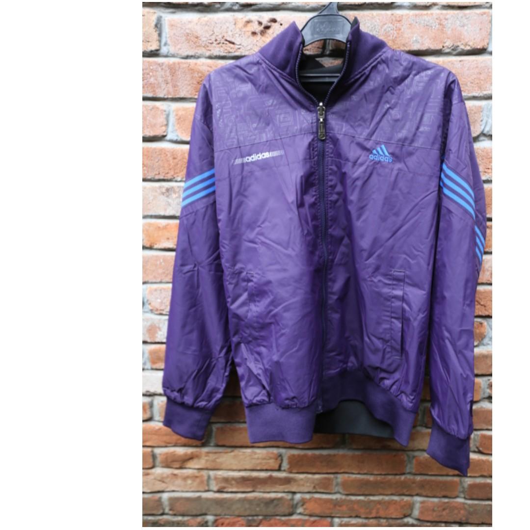 Adidas Two sided Jacket, Fesyen Pria, Pakaian , Baju Luaran di Carousell
