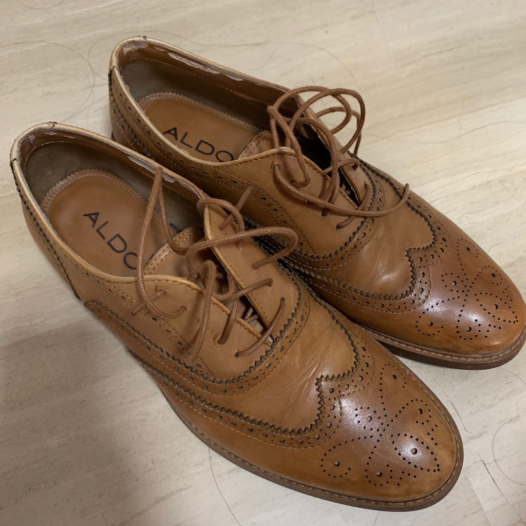 aldo brown pumps