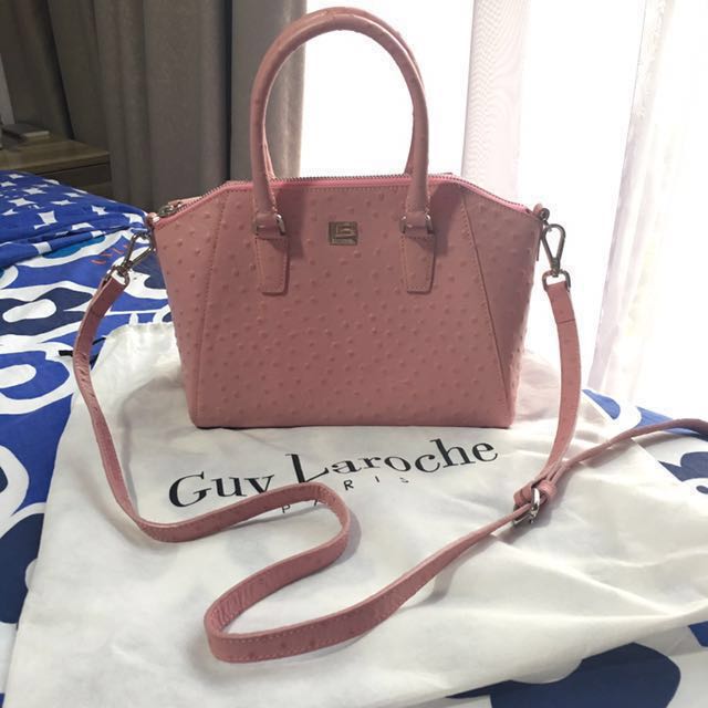 Guy Laroche Handbags Pink Leather ref.299762 - Joli Closet