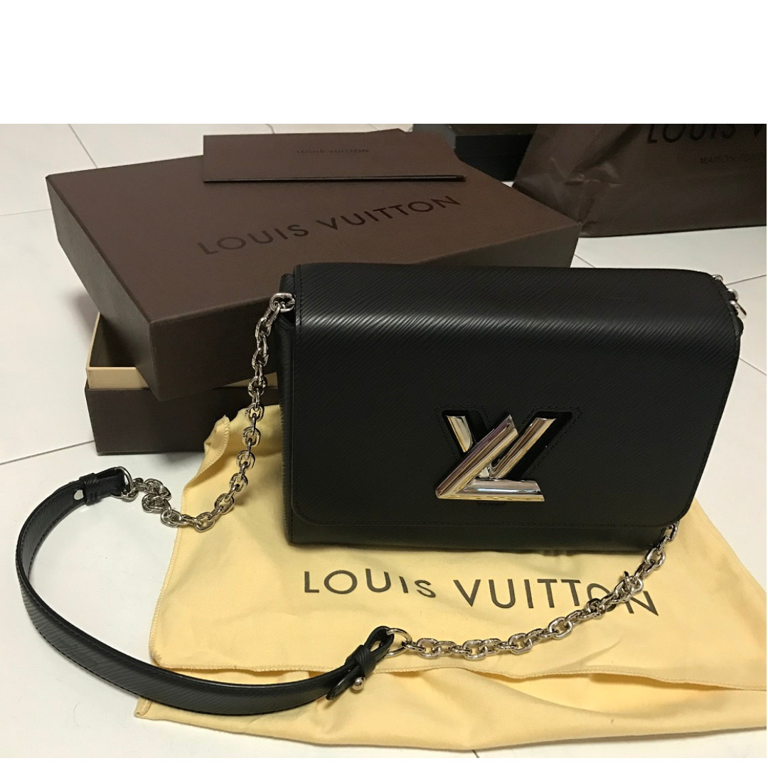 Authentic Louis Vuittion Twist MM Epi Noir - M50282, Luxury, Bags