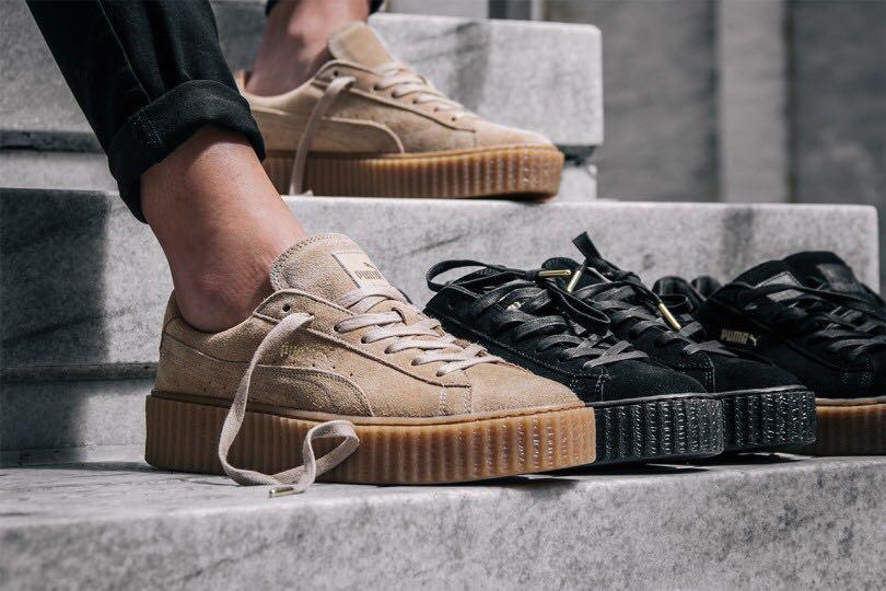 basket puma by rihanna creepers oatmeal basket puma by rihanna creepers oatmeal