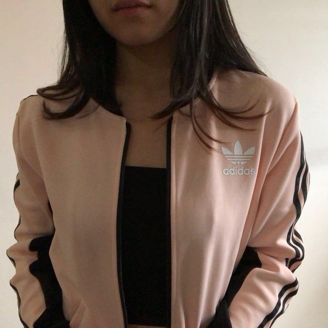 baby pink adidas jacket