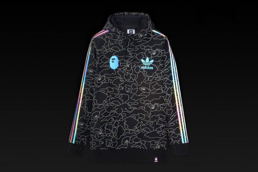 Bape x Adidas Snowboarding Tech Hoodie Men s Fashion Tops Sets