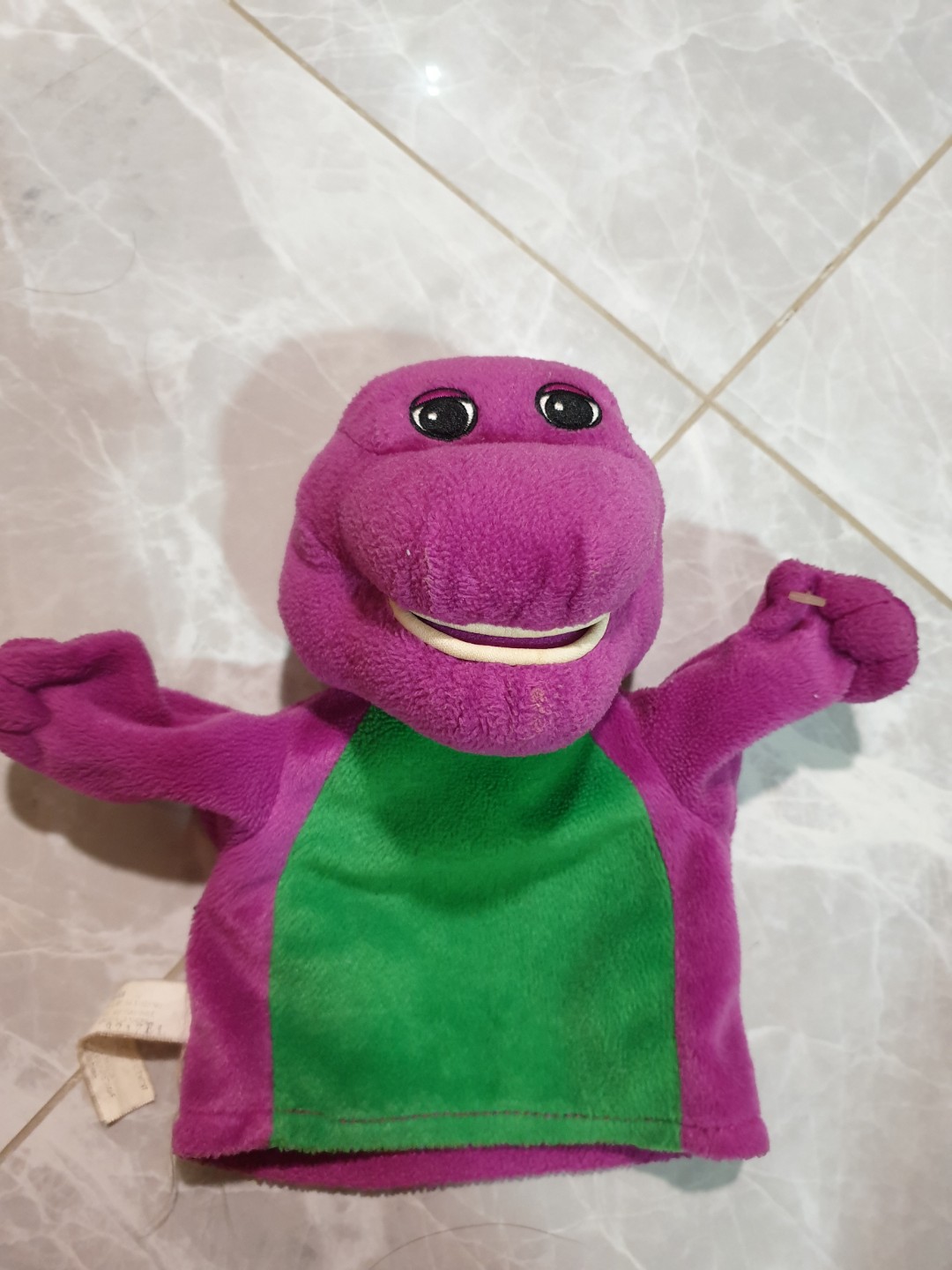 Barney hand puppet, Hobbies & Toys, Toys & Games on Carousell