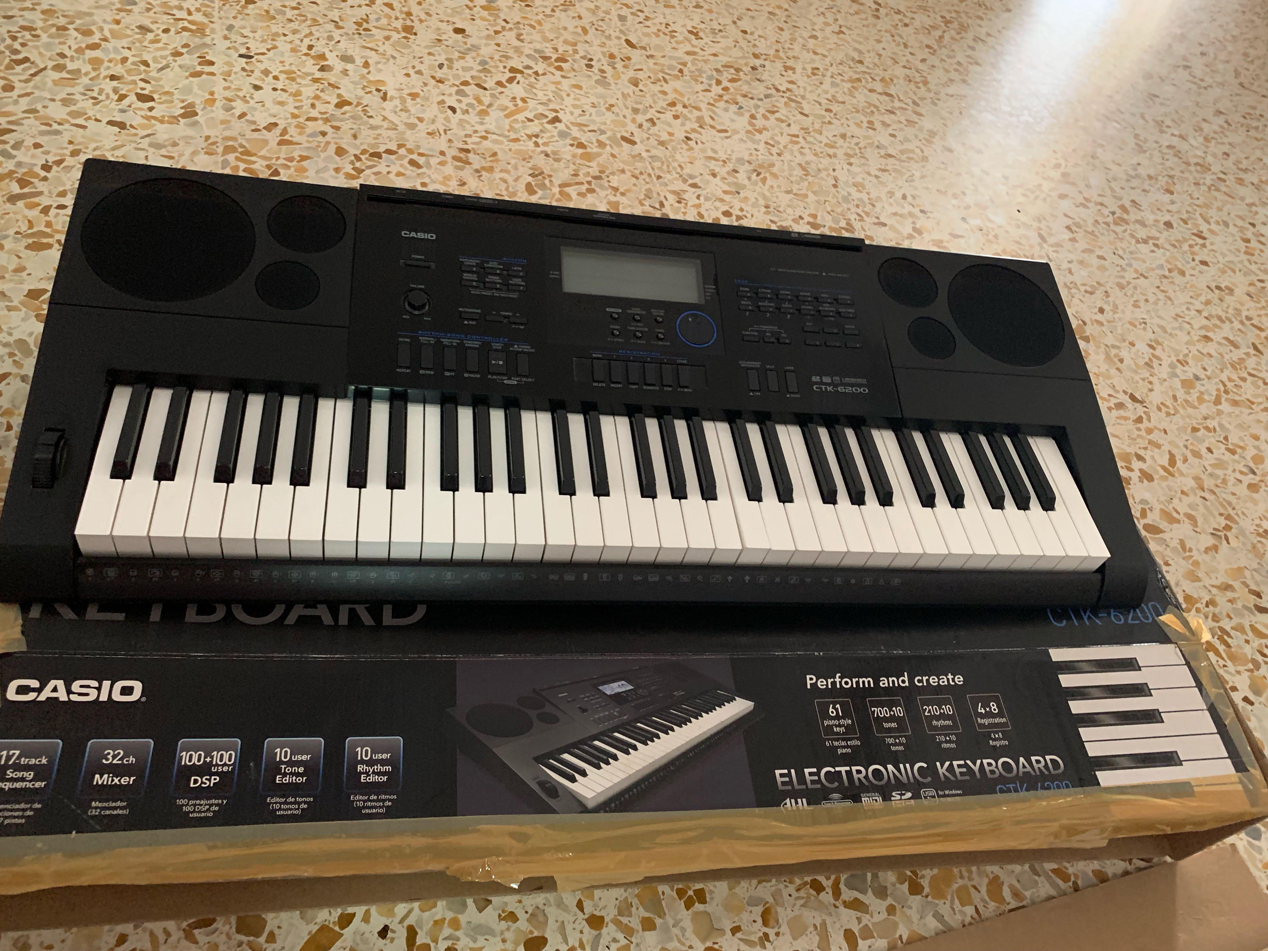 Casio CTK 6200 Keyboard, Hobbies & Toys, Music & Media, Musical