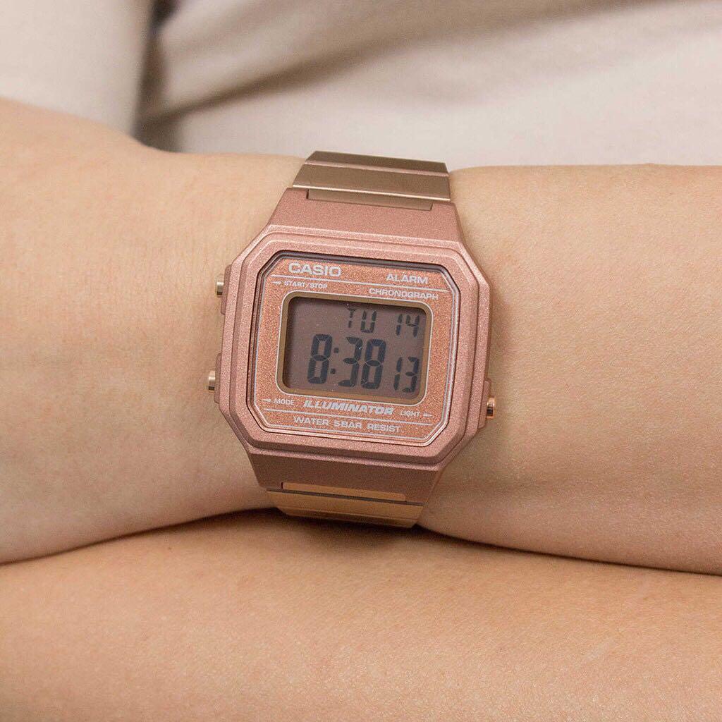 Casio rose gold hotsell vintage watch