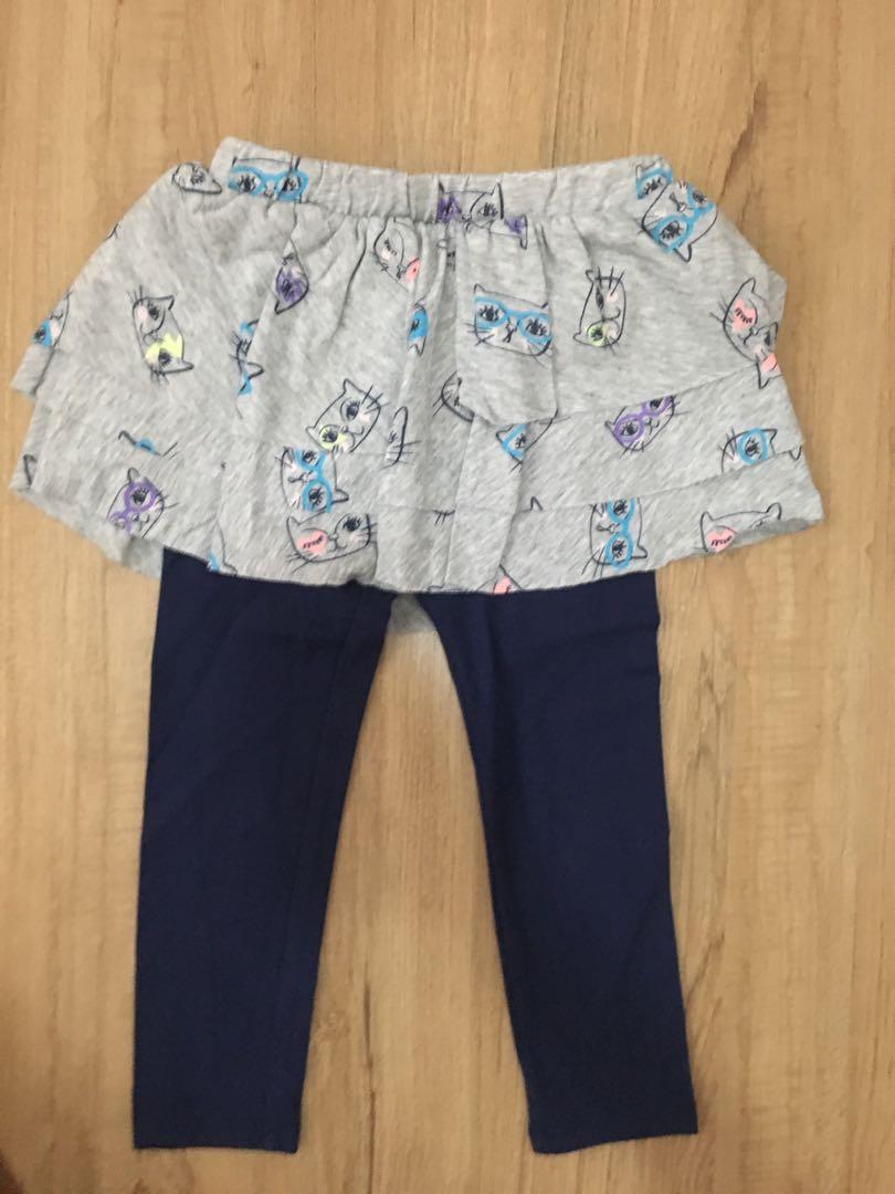 Cat Jack Leggings With Skirt Babies Kids Girls Apparel 1 To 3 Years On Carousell