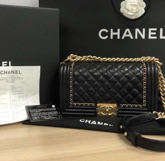 Chanel jacket boy clearance bag
