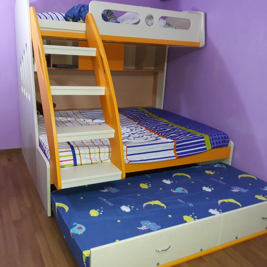 Double deck bunk bed, Babies & Kids, Baby Nursery & Kids Furniture