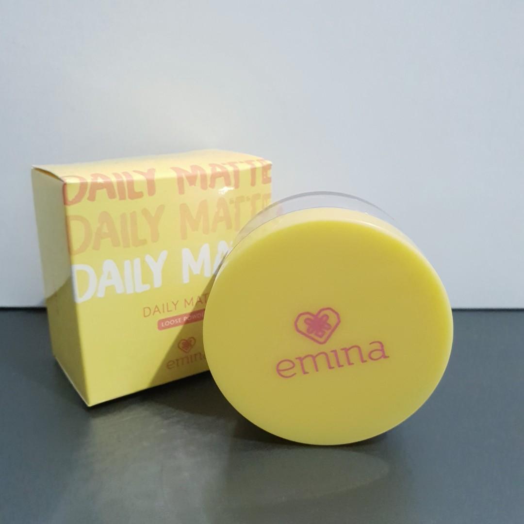 Emina Daily Matte Loose Powder 02 Natural Beige Kesehatan Kecantikan Rias Wajah Di Carousell
