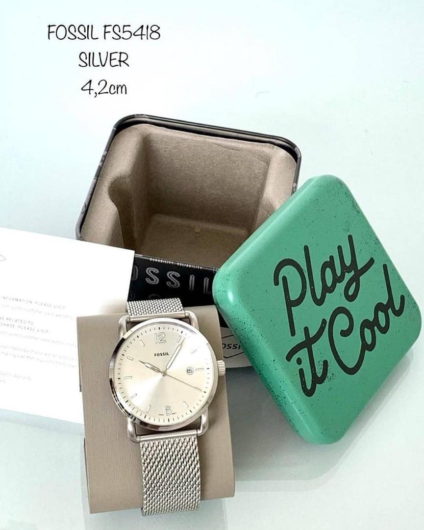 FOSSIL #FS5418 SILVER 4,2cm, Barang 