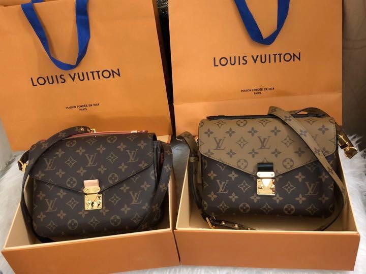 Brand New!Louis Vuitton Pochette Metis reverse monogram (date code SR0221)  Feb. 22, 2021 receipt, Luxury, Bags & Wallets on Carousell