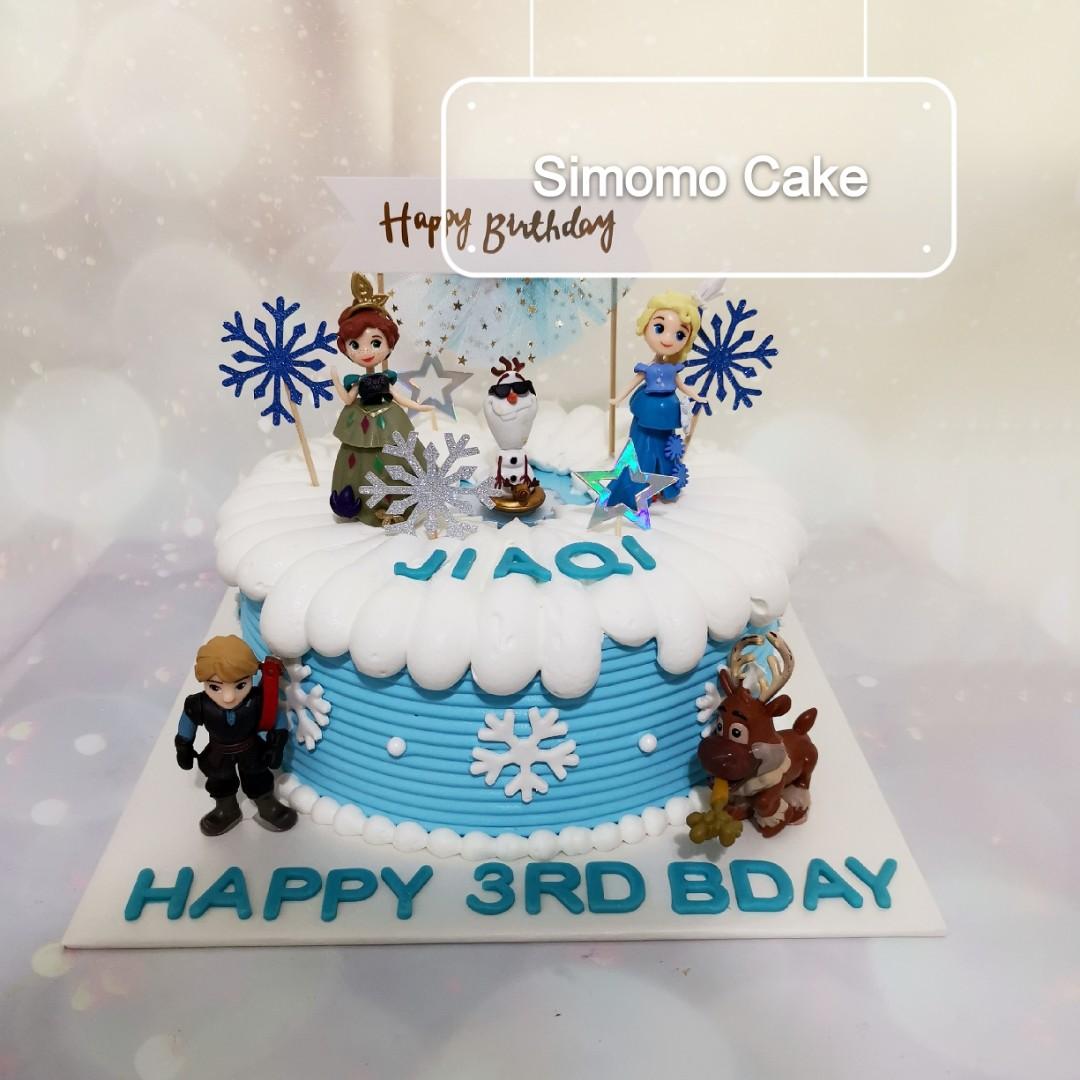 Frozen Cake Elsa Cake Free Delivery Food Drinks Baked Goods