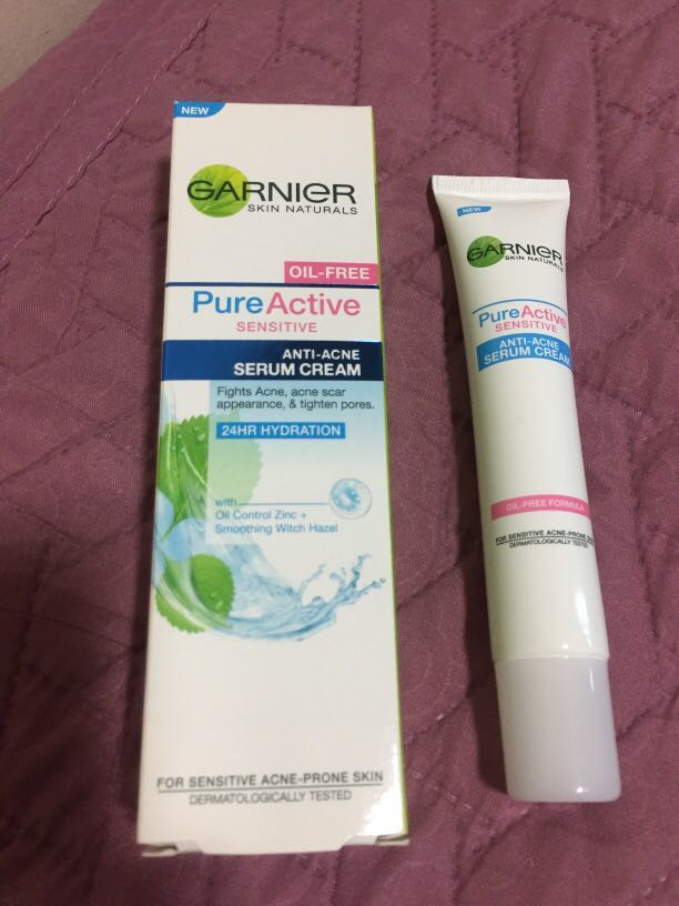 Gambar Garnier Anti-Acne Serum Cream Pure Active (Sensitive)