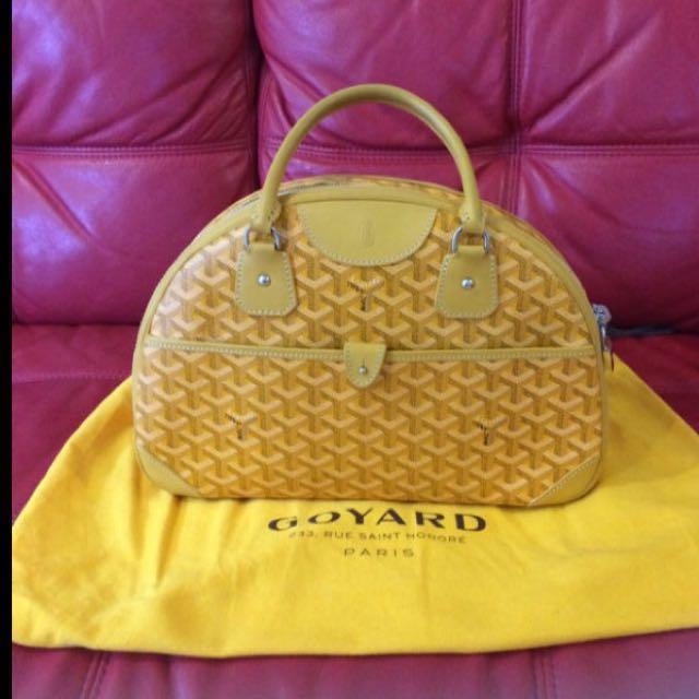 Goyard Goyardine St. Jeanne MM - Yellow Handle Bags, Handbags