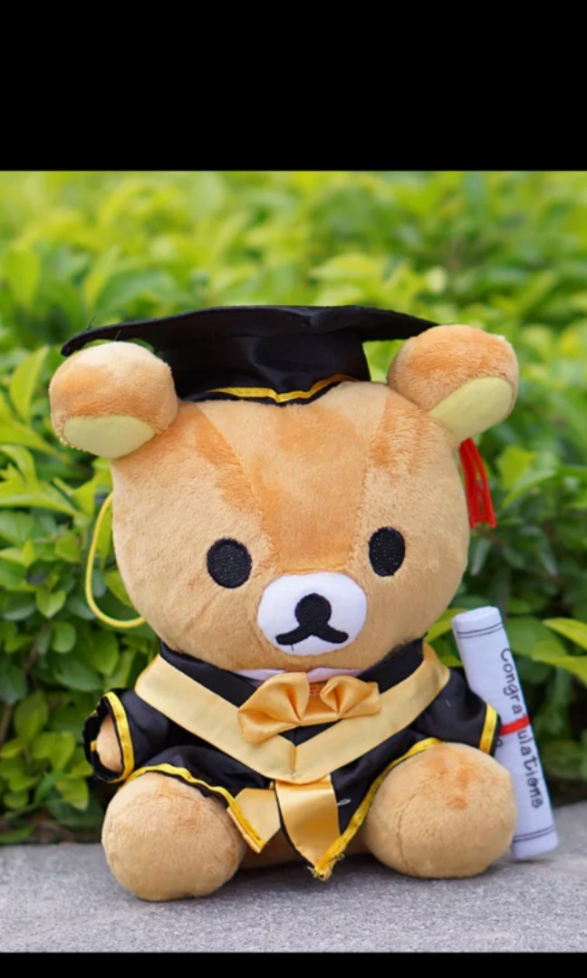 Graduation bear Rilakkuma Plush Toy, Hobbies & Toys, Stationery & Craft
