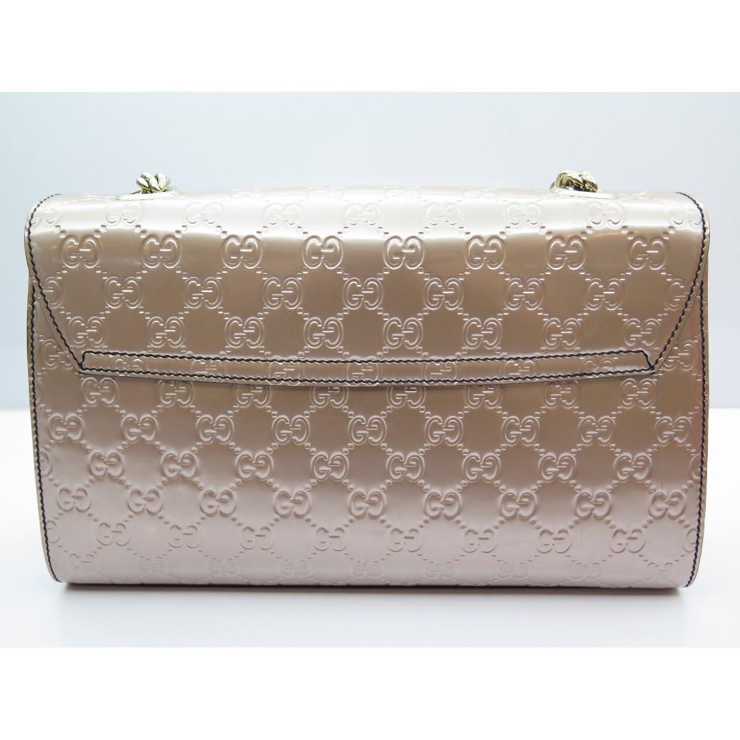 Gucci Guccisima Chain Shoulder Pink Blush Bag 295402 Luxury Bags Wallets on Carousell