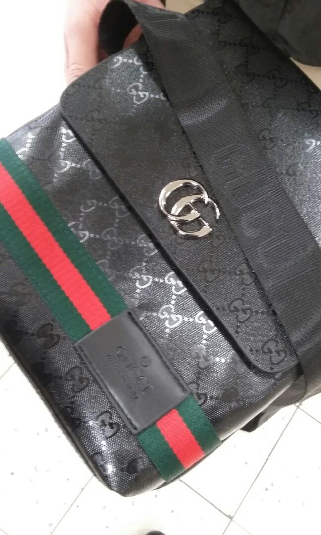 black gucci side bag