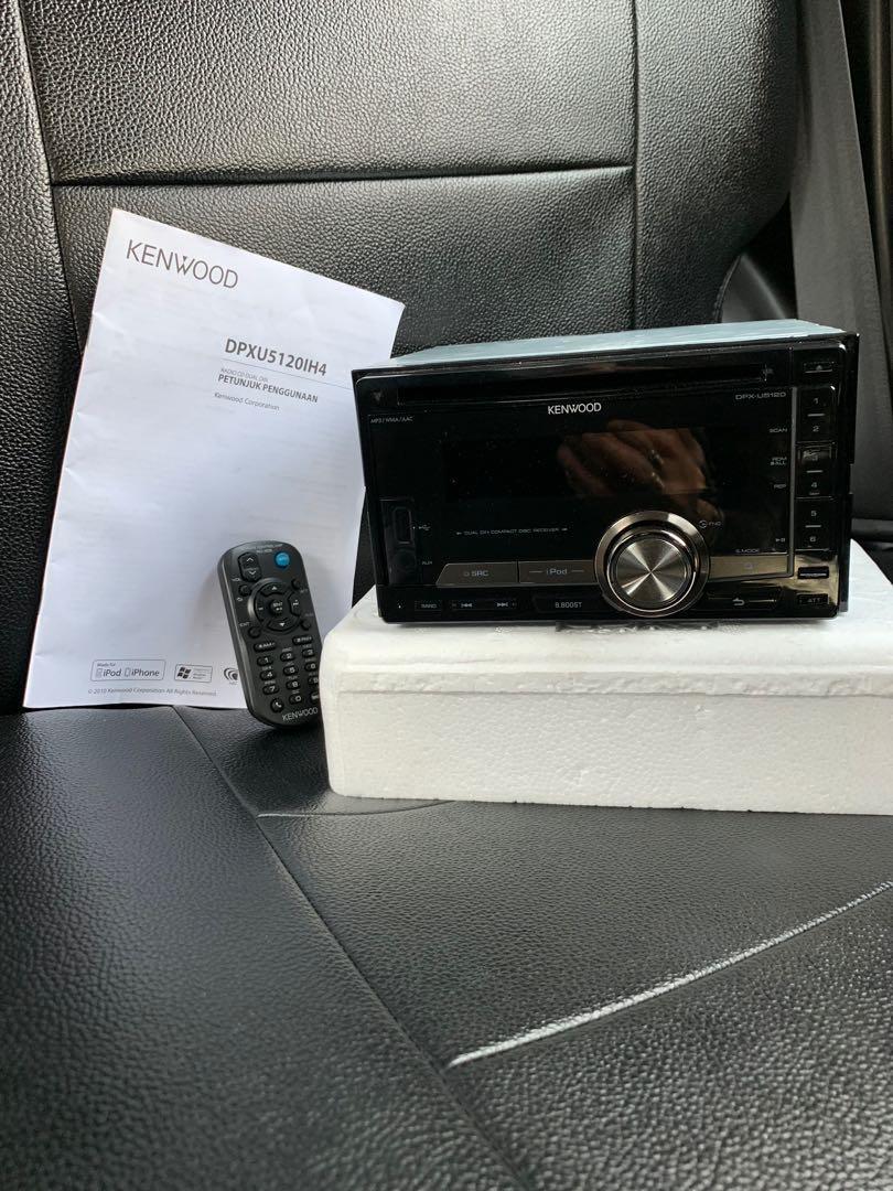 Head Unit Double Din Kenwood DPXU5120, Aksesoris Mobil di Carousell