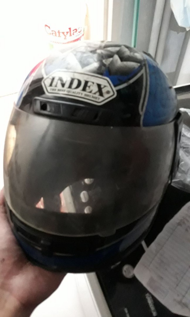 Helm Full Face Index Motor di Carousell