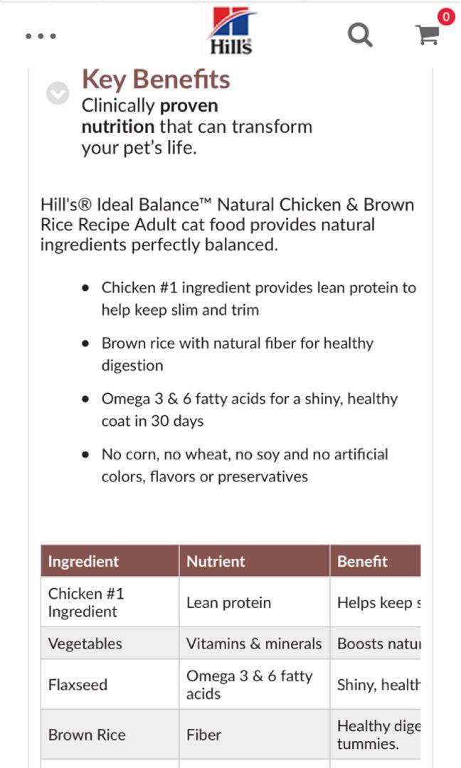 Hills natural hotsell balance cat food