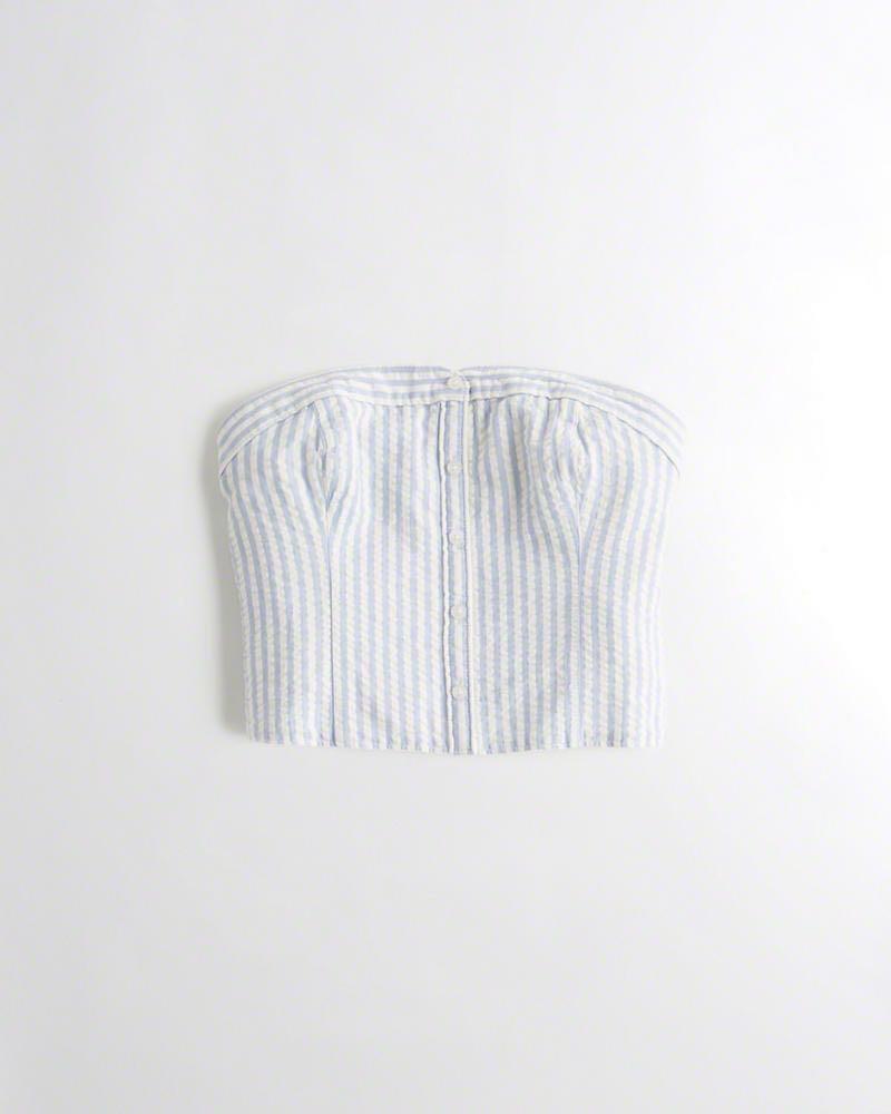 hollister white bandeau