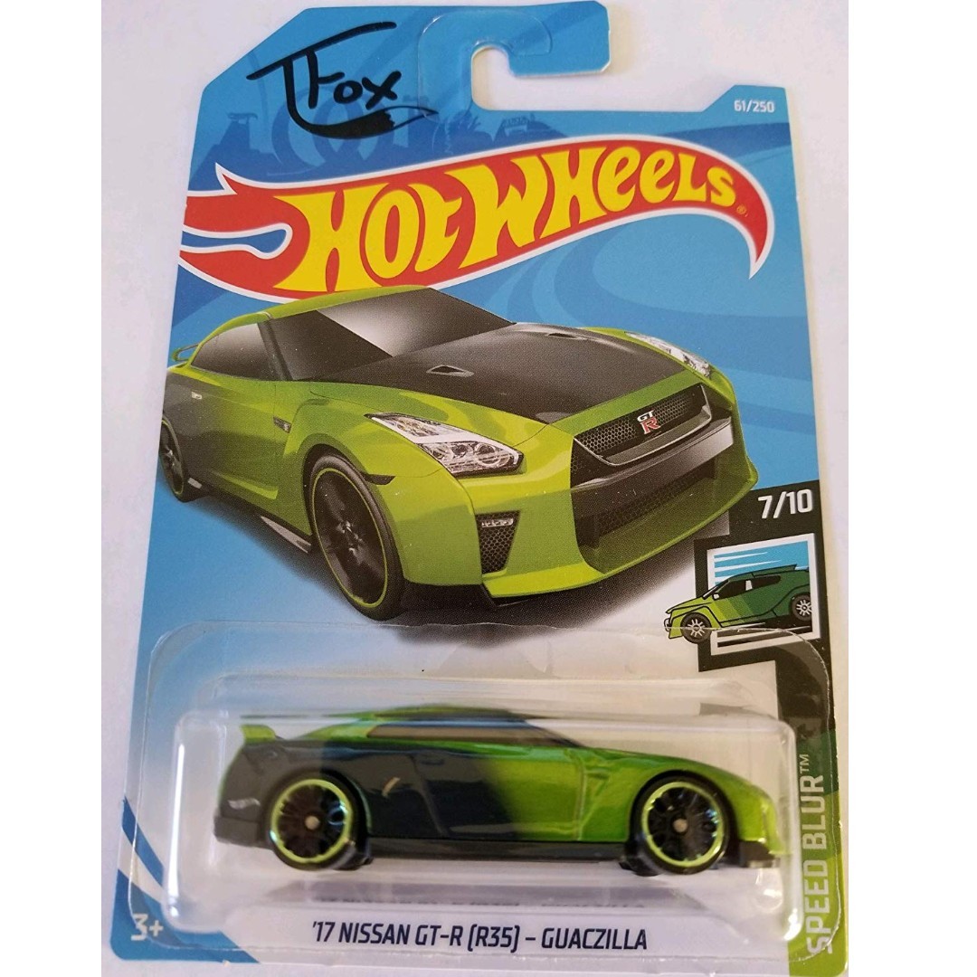 Hot Wheels 2019 Speed Blur series '17 NISSAN GT-R R35 GUACZILLA 7/10 