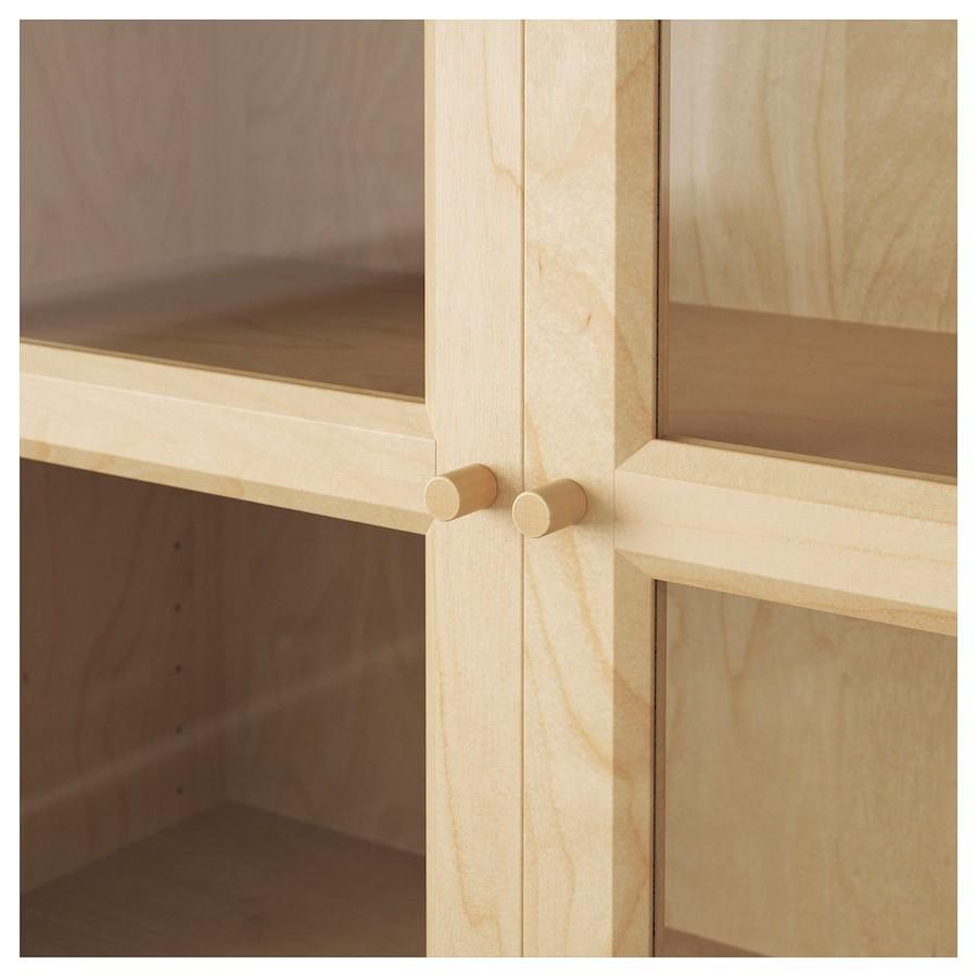 IKEA OXBERG birch glass doors (fits BILLY bookcase), Furniture & Home