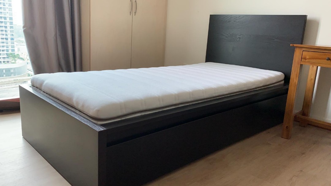 Ikea single storage bed. Like new with receipt May 18, Furniture & Home