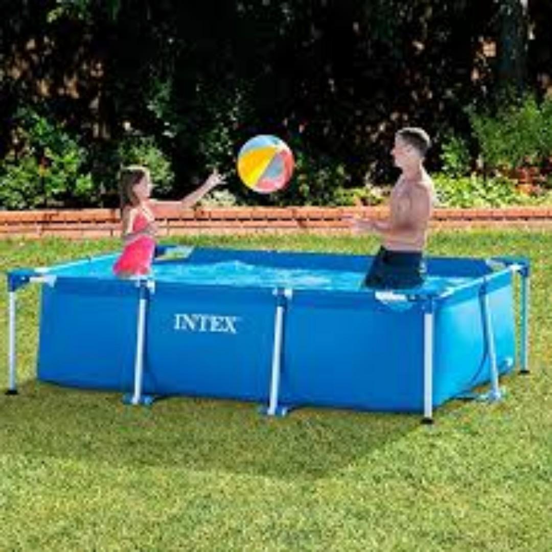 Intex Rectangular pool (Category: Billiards & Bowling) located in Kuala Lumpur. Submitted by mypool (Listing ID 225026290, Image 1). Description: Pool Mudah alih INTEX, cepat dan senang, sesuai untuk tadika, event, birthday party, homestay, chalet dll. Kami solo distributor INTEX Malaysia, Brunei, Singapore, Warranty disediakan, Boleh ke kedai kami untuk tengok kolam. Size: Panjang x Lebar x Tinggi 7ft x 5ft x 24" 10ft x 7ft x 30" 15ft x 7ft x 33
