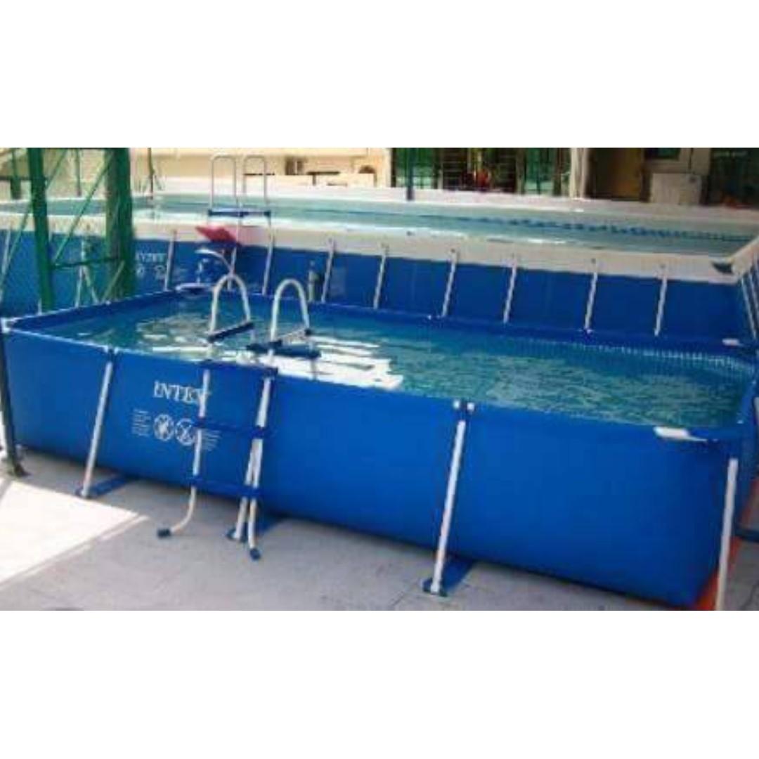 Intex Rectangular pool (Category: Billiards & Bowling) located in Kuala Lumpur. Submitted by mypool (Listing ID 225026290, Image 3). Description: Pool Mudah alih INTEX, cepat dan senang, sesuai untuk tadika, event, birthday party, homestay, chalet dll. Kami solo distributor INTEX Malaysia, Brunei, Singapore, Warranty disediakan, Boleh ke kedai kami untuk tengok kolam. Size: Panjang x Lebar x Tinggi 7ft x 5ft x 24" 10ft x 7ft x 30" 15ft x 7ft x 33