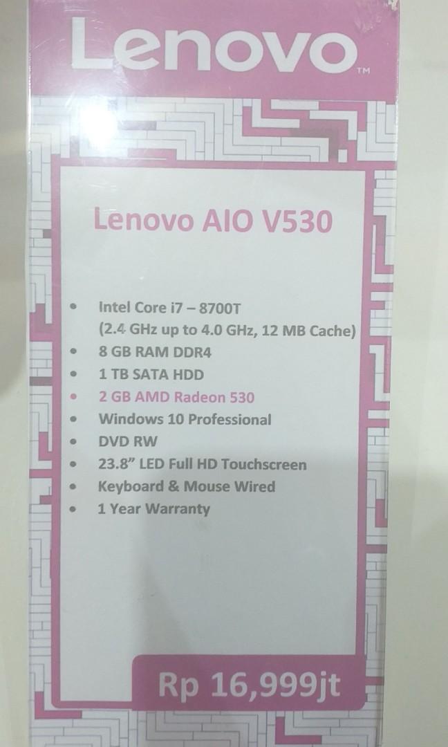 Kredit Komputer Pc Lenovo Aio V530 Elektronik Bagian Komputer Aksesoris Di Carousell