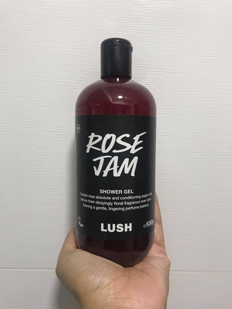 Lush Rose Jam 500g Shower Gel Health Beauty Bath Body On Carousell