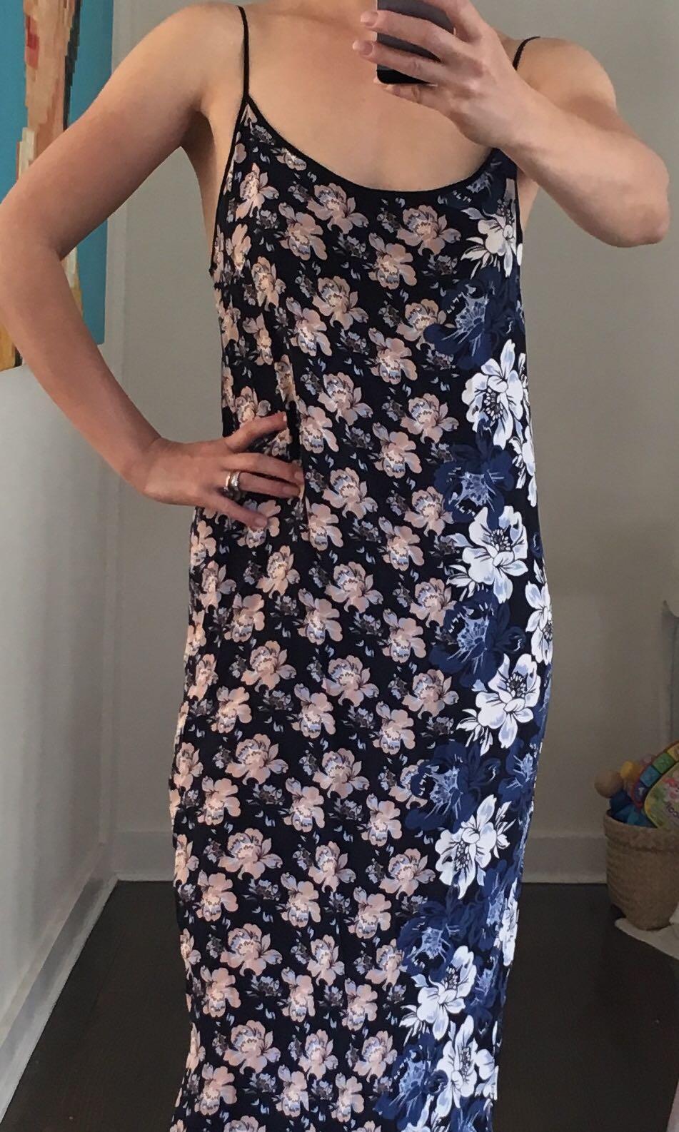 Mother Of Pearl Designer Silk Maxi Dress Size 10 Rrp 799