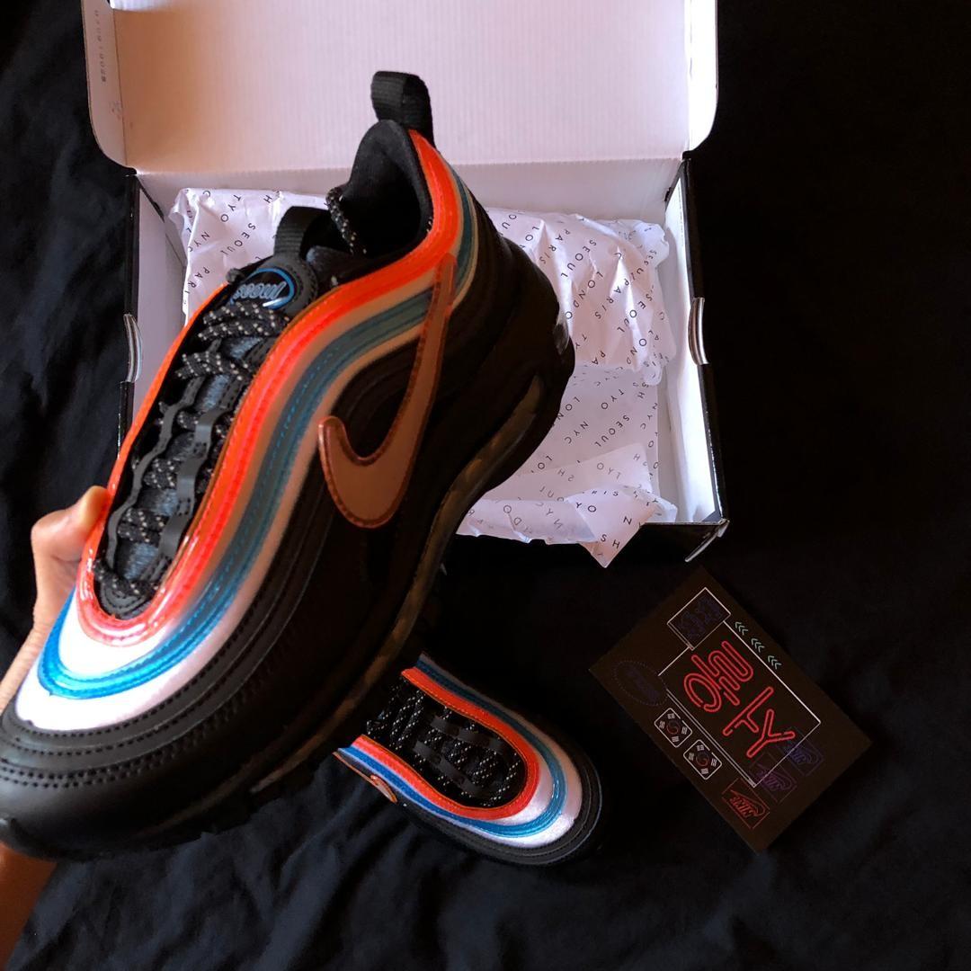 Nike Air Max 97 Neon Seoul Women s Fashion Footwear Sneakers on