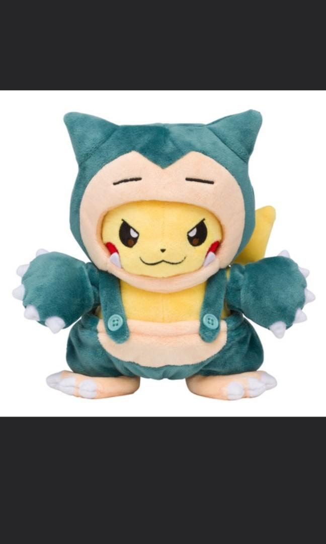 Pikachu in snorlax cheap costume plush