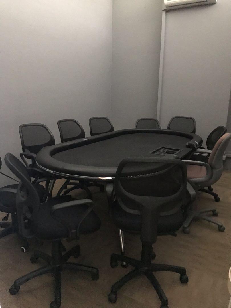 Poker Table Chairs Set Everything Else On Carousell