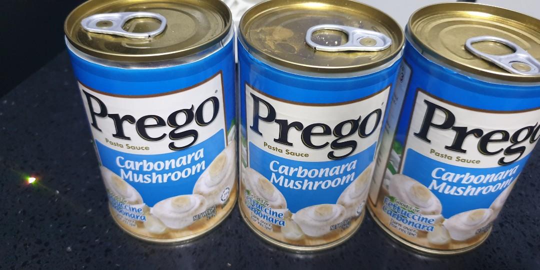 Prego Carbonara Mushroom Pasta Sauce Food Drinks Instant