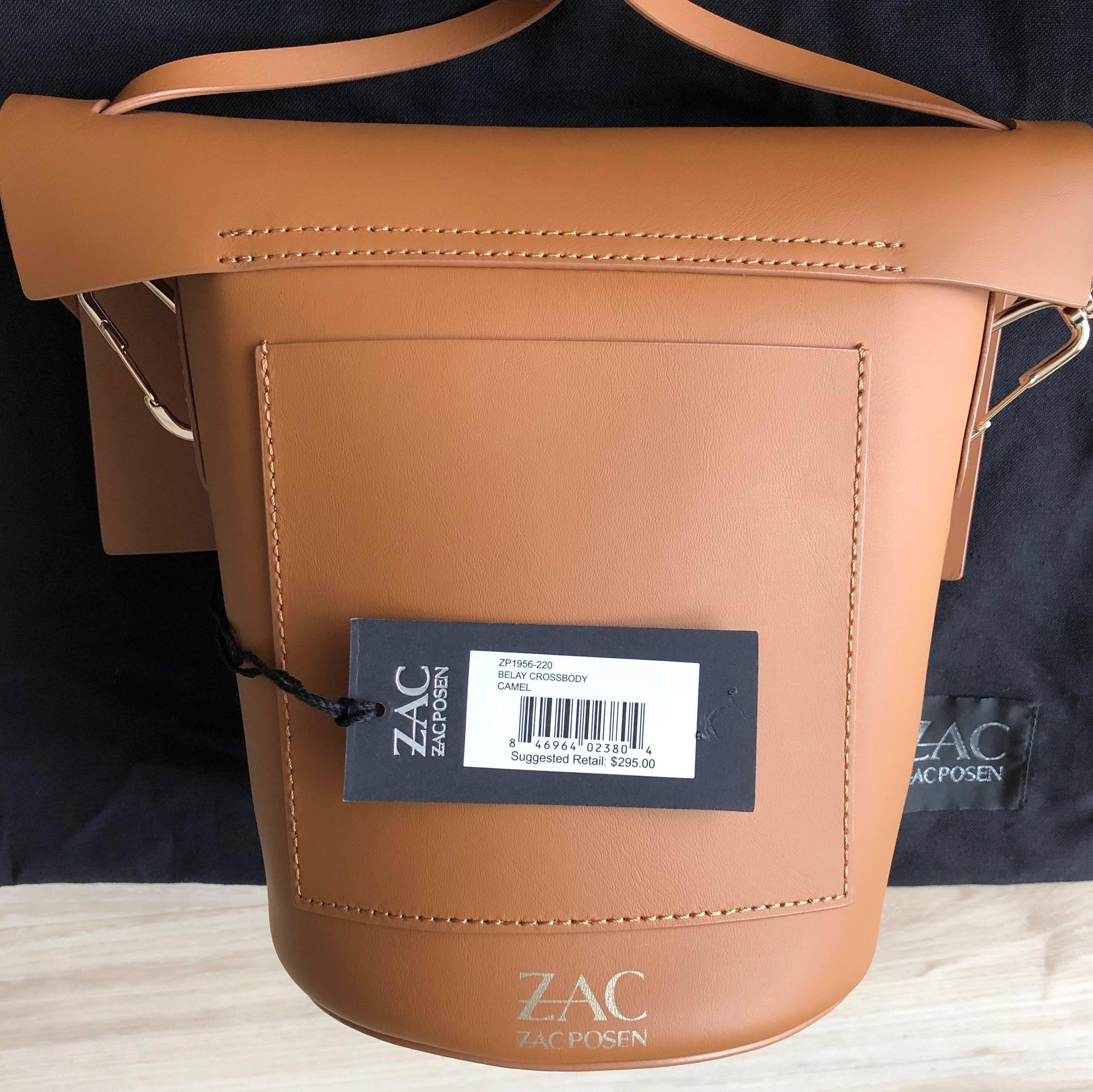 Leather crossbody bag Zac Posen Grey in Leather - 26134511
