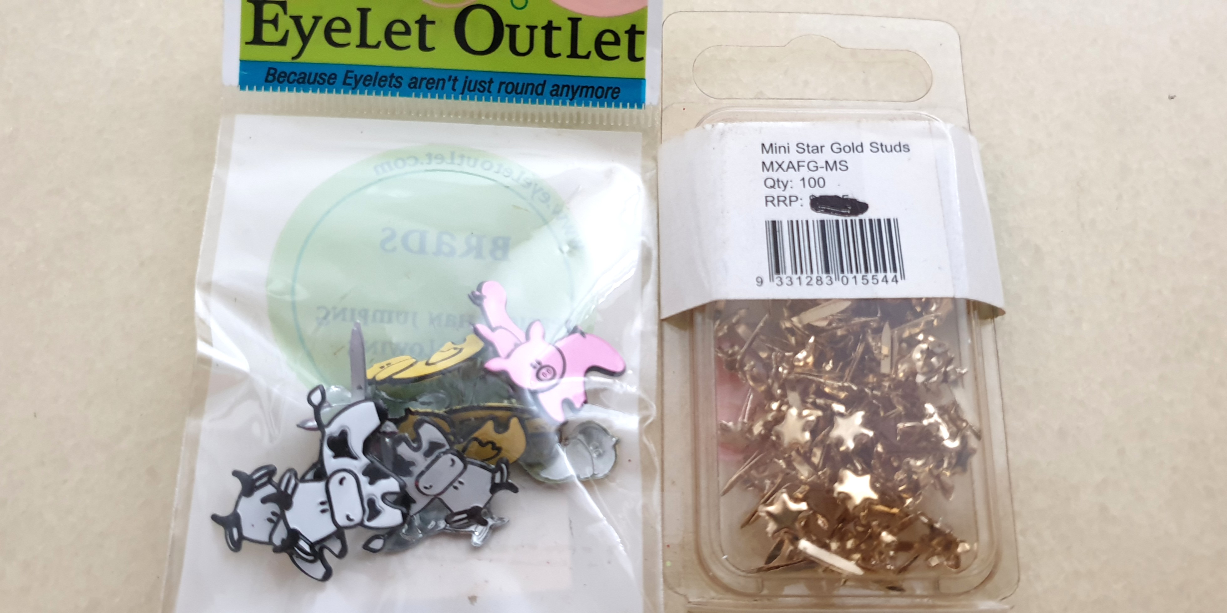 Scrapbooking Brads & Eyelets, Hobbies & Toys, Stationery & Craft, Craft