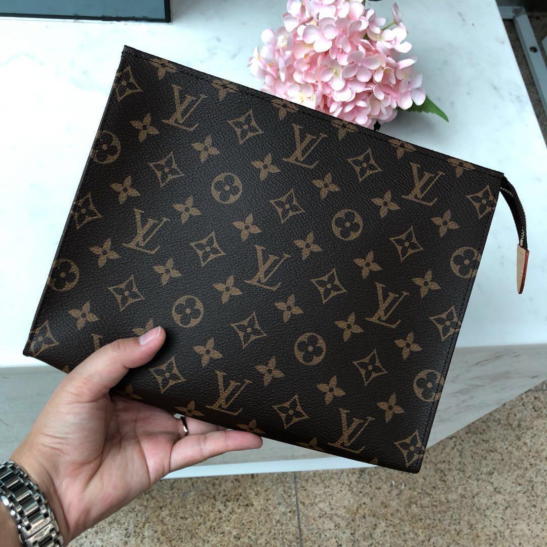 Lv toiletry 26 with strap, Luxury, Bags & Wallets on Carousell