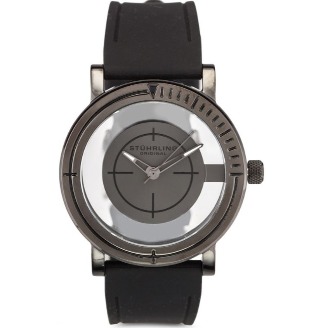 Stuhrling original stainless steel gunmetal gray case watch 2025
