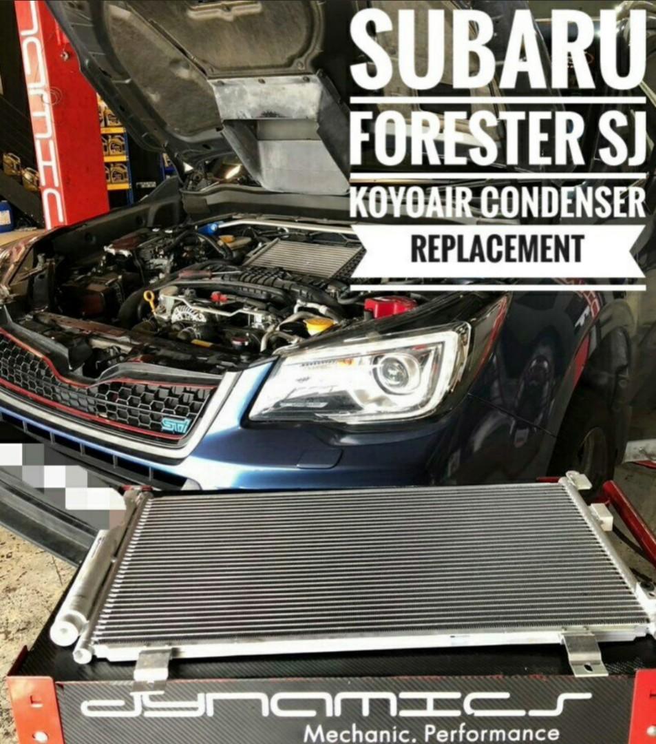 subaru forester ac condenser replacement