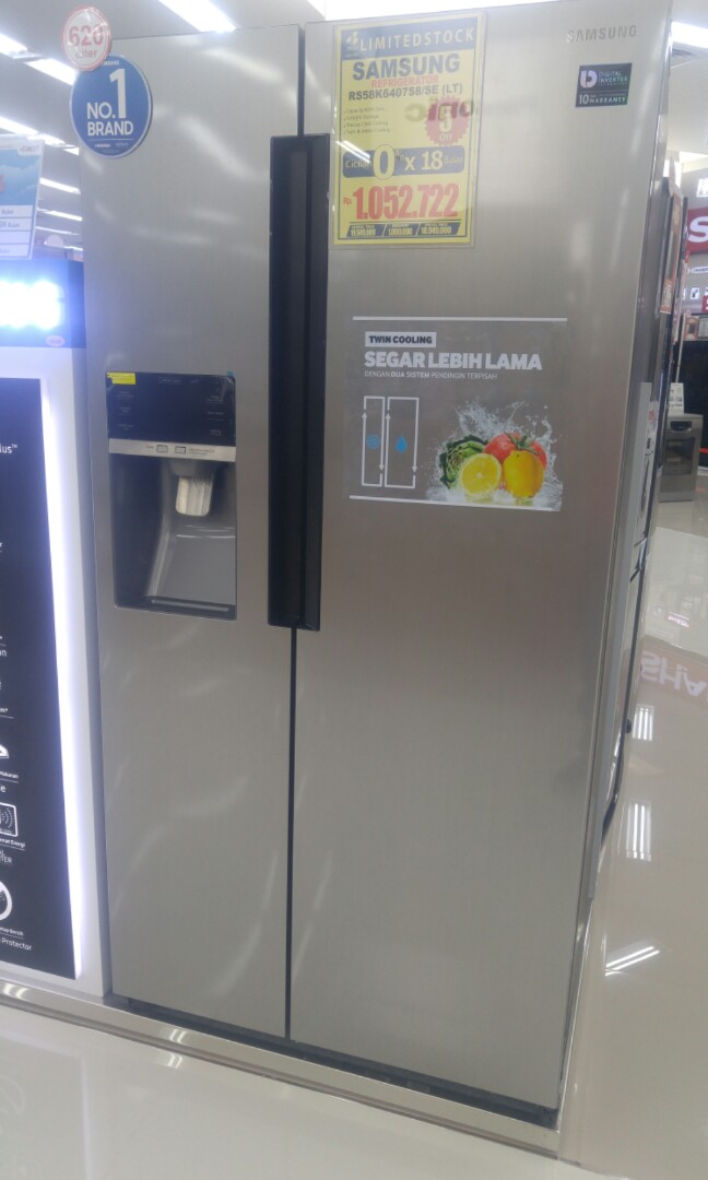 tanpa kartu kredit kulkas samsung sbs bisa dikredit 0% proses 3 menit