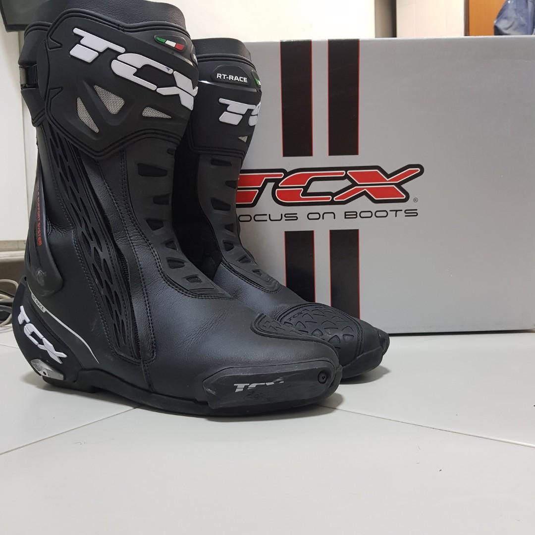 Tcx rt race boots, Motorcycles 
